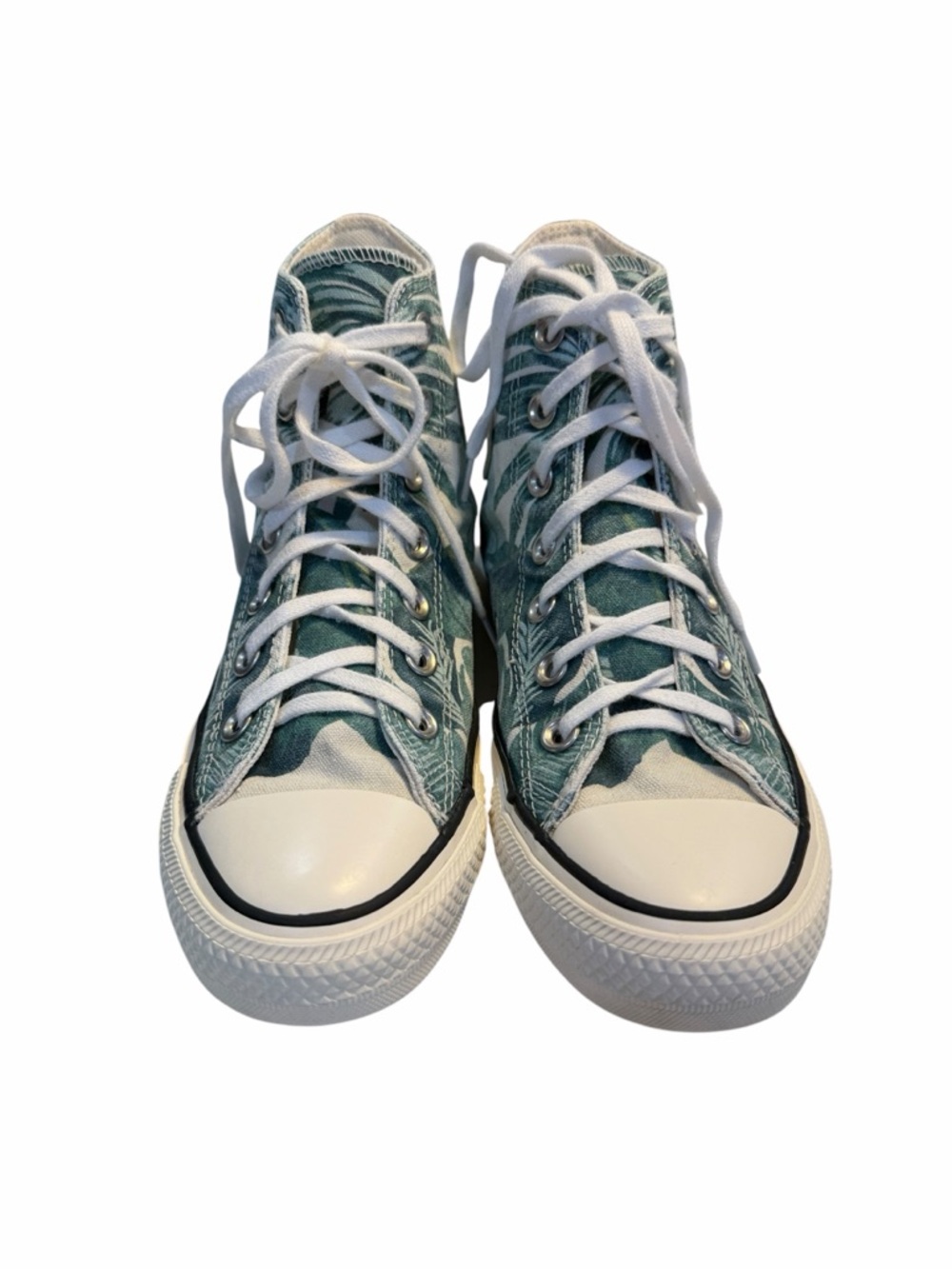 Converse Chuck Taylor Tropical Palm Print High Top Sneakers Women’s 6.5 - Picture 7 of 12